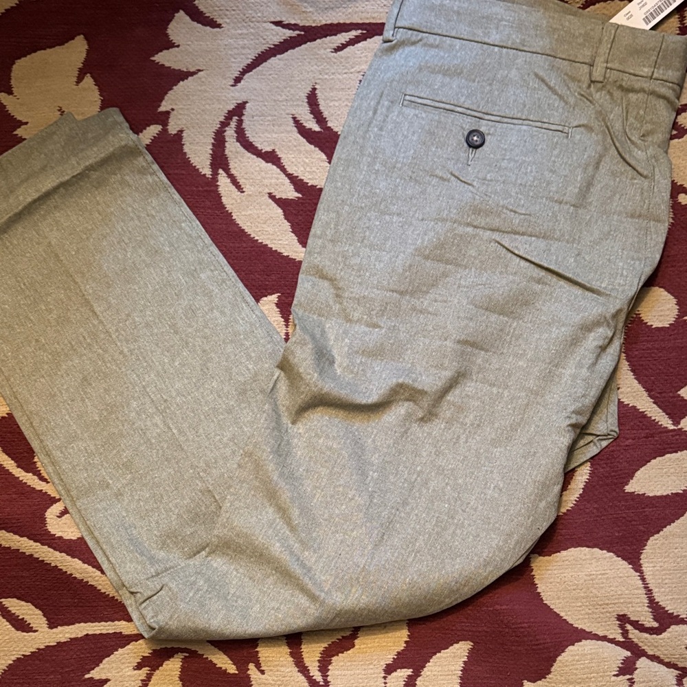 J. Crew Light Gray Men's Dress Pants - Slim Tailored